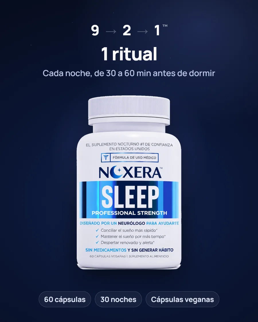 El sistema NOXERA 9 → 2 → 1: 9 ingredientes, 2 cápsulas, 1 ritual