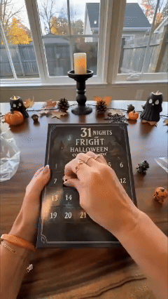 Animated BooBoX™ Halloween mini figures on display